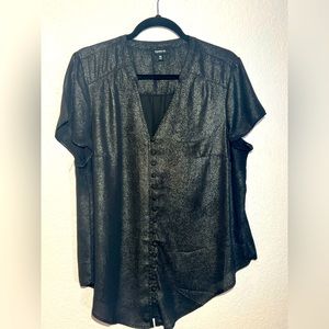 Black Metallic Top